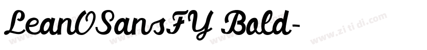 LeanOSansFY Bold字体转换